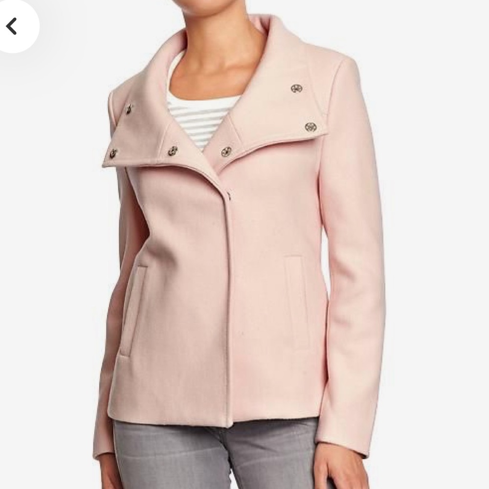 Old Navy Blush Pink Wool Blend Coat Medium